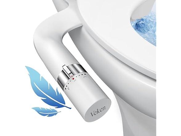 Veken Ultra-Slim Bidet, Non-Electric Dual Nozzle