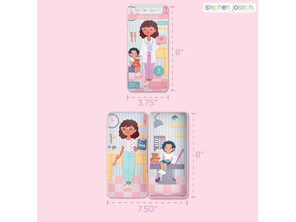 Stephen Joseph, Tall Travel Tin Magnetic Dress Up Playset