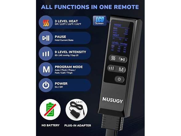 Leg Compression Massager with Heat