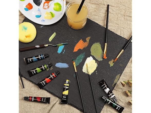 SALVADOR 40 Piece Acrylic Paint Kit, 24 Tubes