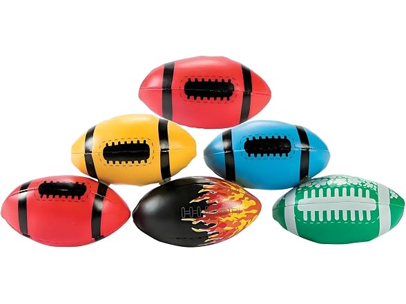Fun Express Mini Football Kickball Assortment 50 Pack