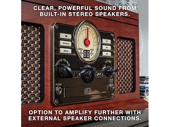 Victrola The Quincy 6-in-1 Bluetooth Record Player