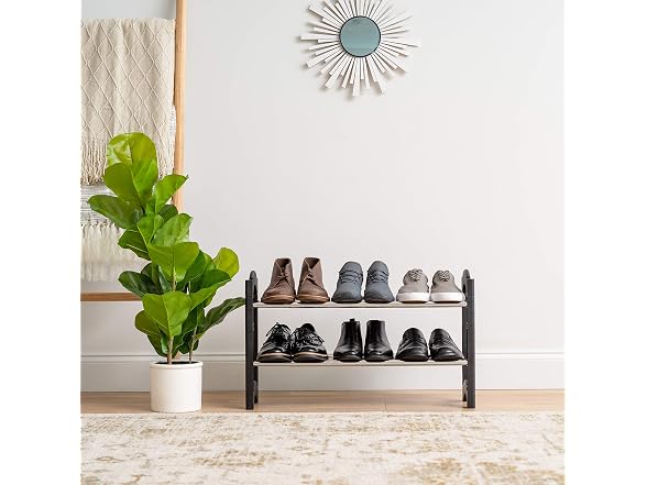 IRIS USA 2-Tier Shoe Rack, Holds 10 Pairs