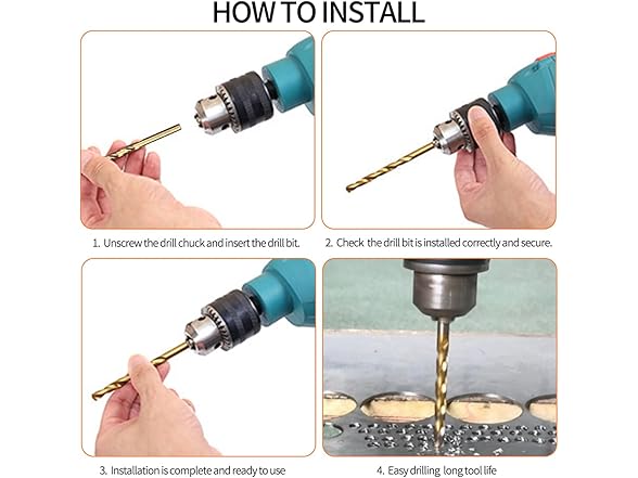 Metal Drill Bits 11/32 HSS M35 2Pcs