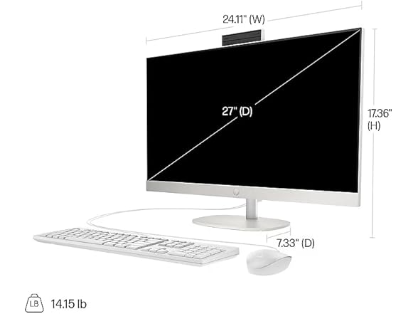 HP 27-cr0306 27" FHD All-In-One Desktop PC