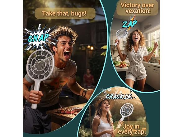 YsChois GAR-05 Electric Fly Swatter Racket