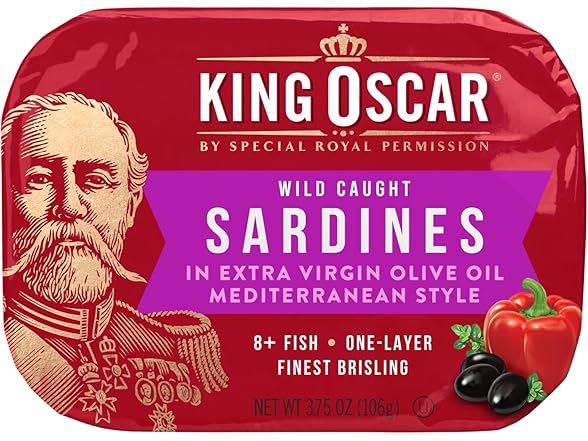 12PK King Oscar Premium Sardines in Extra Virgin Olive Oil