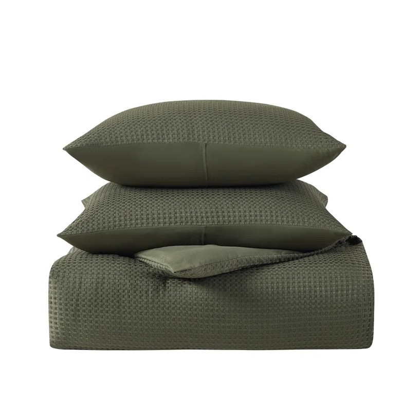 Kathy Ireland 3 Piece Waffle Comforter Set - Gallery 13