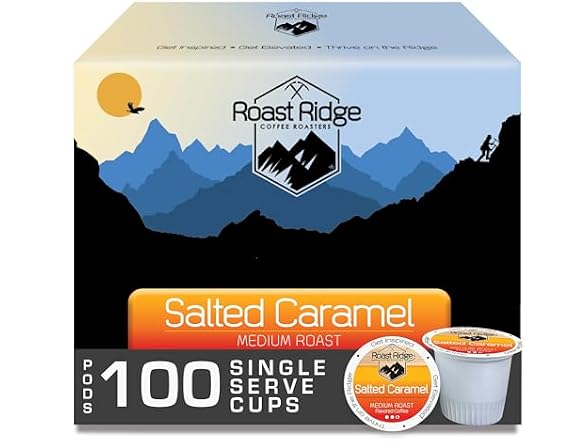 (100ct) Roast Ridge Coffee Salted Caramel K-Cups