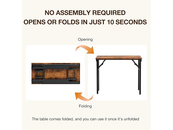 TEMI 35.8" Folding Computer Desk