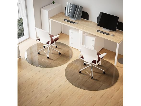 ZENOMIRRIS Tempered Glass Desk Mat