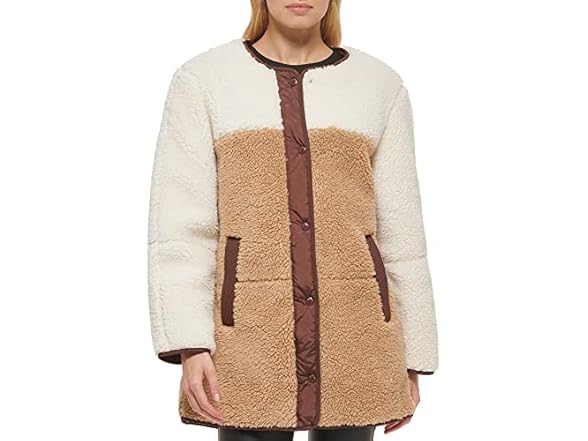 Levis Sherpa Reversible Coat Camel XS
