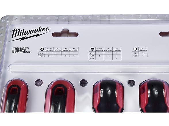 Milwaukee 48-22-2710 10 Piece Screwdriver Set