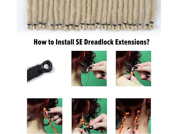 Kyriena Thin 0.6cm Blonde Dreadlocks