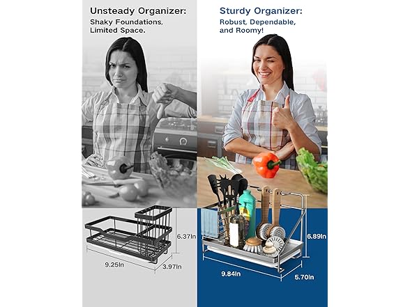 Sponge Holder for Kitchen Sink