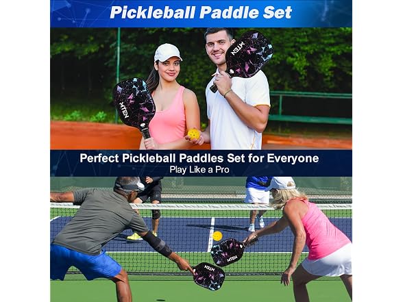 Pickleball Paddles Set of 2