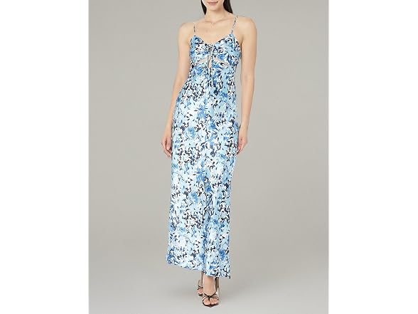 The Drop Shelby Tie-Up Cutout Slip Dress