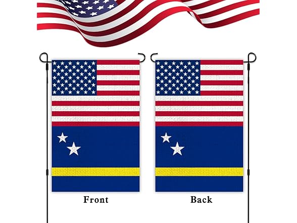 Curacao USA Friendship Garden Flag