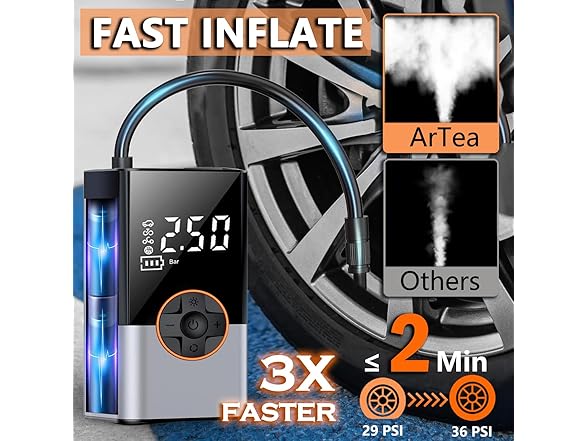 ArTea Tire Inflator Portable Air Compressors