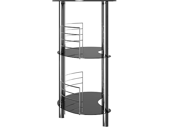 Winsome Martini Wine Storage, Black/Metal