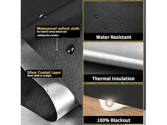 100% Portable Blackout Curtains