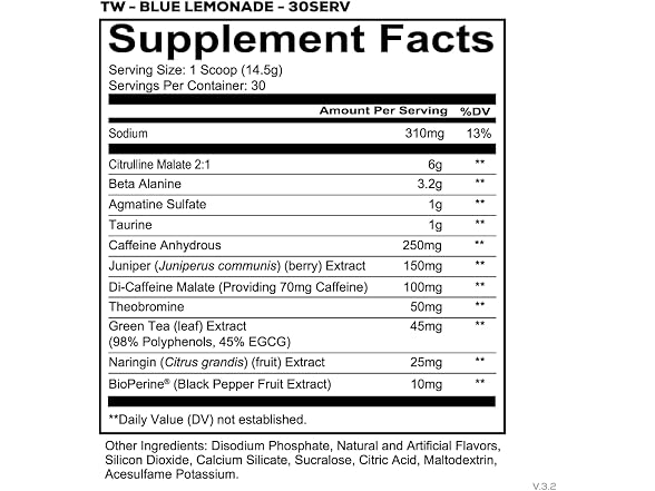 Total War Pre Workout Blue Lemonade - Gallery 2
