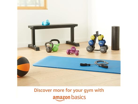 Amazon Basics Rubber Hex Dumbbell Hand Weight
