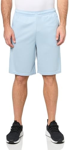 adidas Men's Train Essentials Piqué 3-Stripes Shorts, Wonder Blue/White