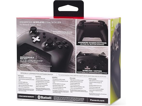 PowerA Enhanced Wireless Controller for Nintendo Switch/Switch 2/Switch Lite/OLED