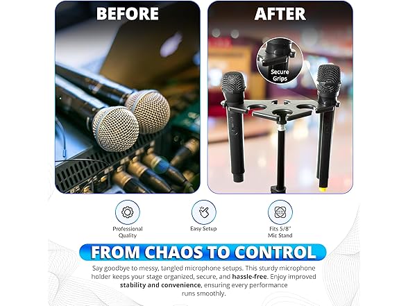 MerleGrape Multi Microphone Holder