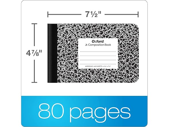 Oxford Oxford Jr. Composition Notebooks, 6 Pack