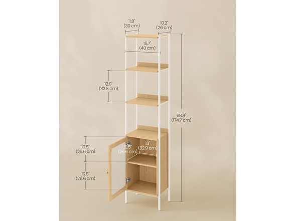 VASAGLE 6-Tier Bookcase
