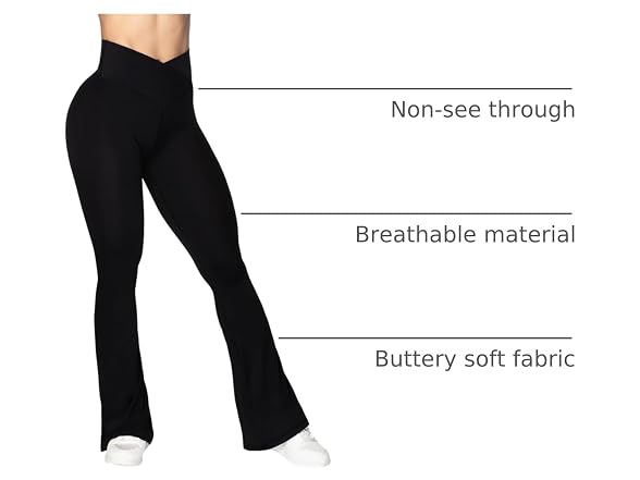 Sunzel Flare Leggings 28in L Black