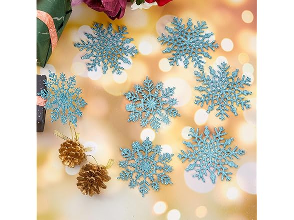 vannyster 24 Pcs Christmas Snowflake Orn - Gallery 4