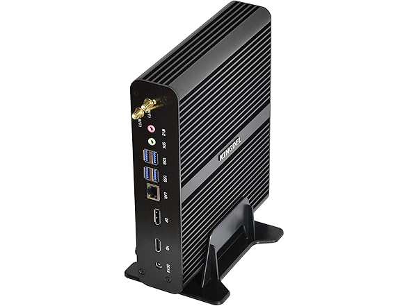 KINGDEL NC860 Fanless Mini PC, Slim Desk