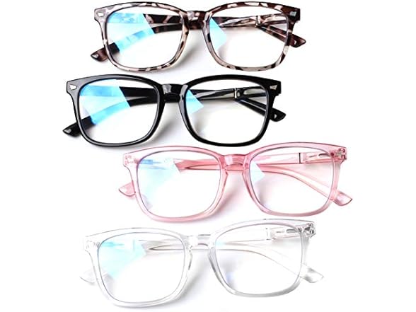 8 PK Spring Hinge Reading Glasses