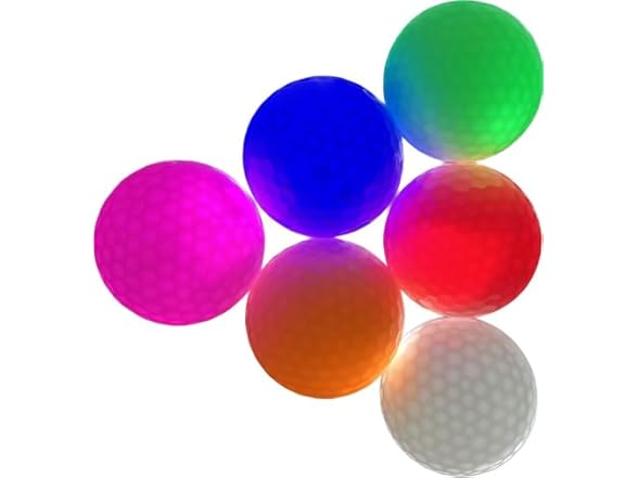 Ctysit LED Golf Balls - 6 Pack Glow in The DarK