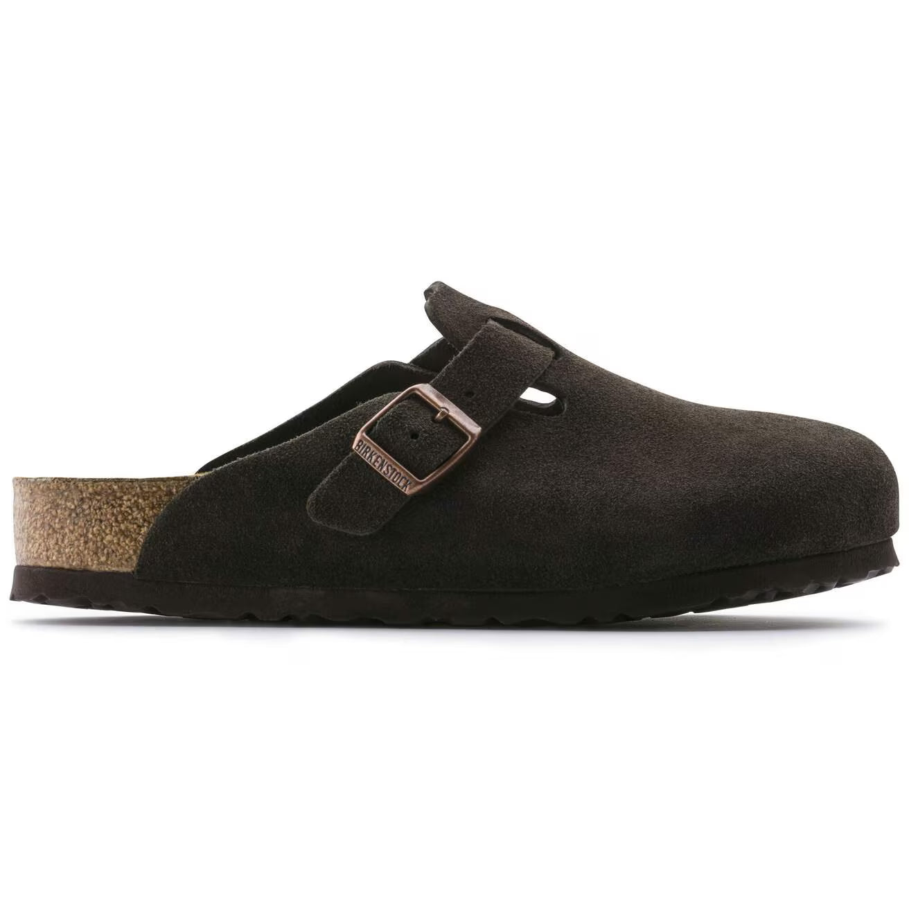 Birkenstock Unisex Boston SFB Suede Mocha (Open Box) - Gallery 9