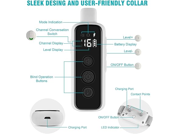 Bousnic B08KZZ81XB Dog Shock Collar