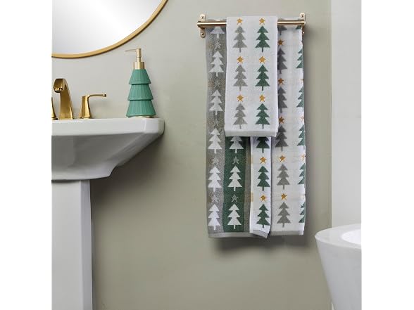 SKL Home Multi Trees 100% Cotton Premium Bath Towel