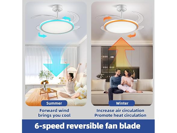 BAYSQUIRREL RGB Ceiling Fan BT Speaker
