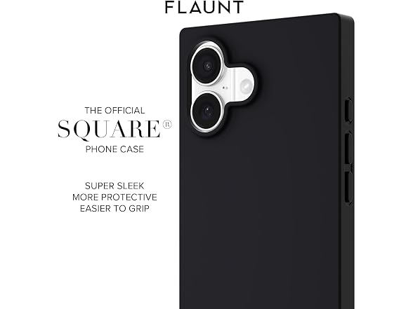 FLAUNT Black Protective Case, iPhone 17