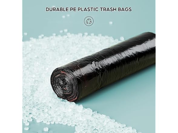 MOPUP GAR-110 5 Rolls 75pcs Drawstring Trash Bags