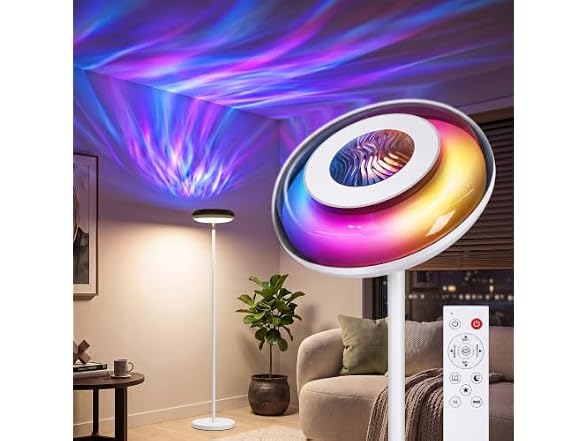 Bairth Ripple Floor Lamp, White