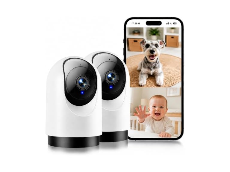 YOTON 2K 360° Indoor Security Camera 2pc