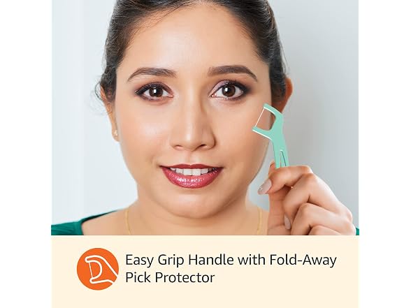 Amazon Basics Mint Dental Flossers, Shred