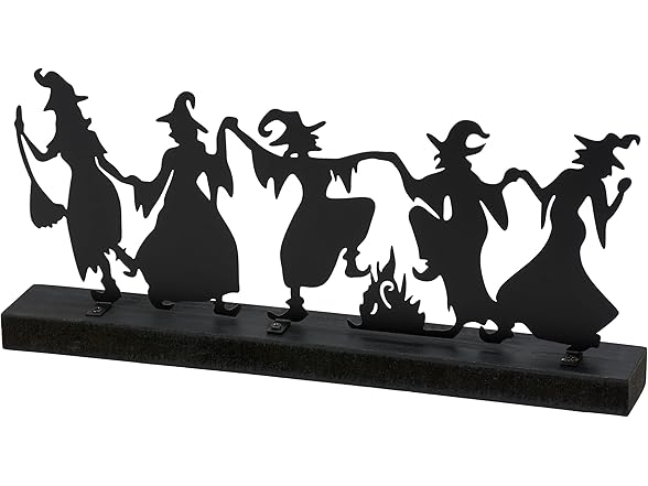Dancing Witches Decorative Sitter