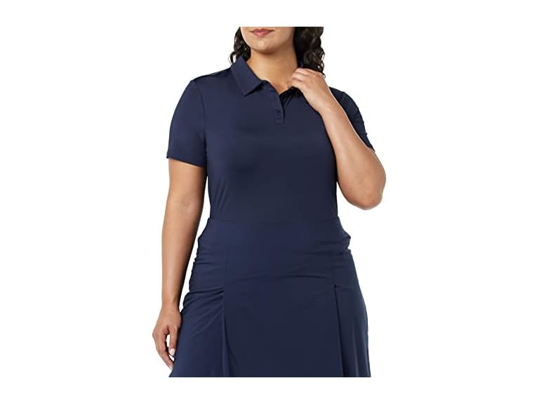 Amazon Essentials Women's Tech Stretch Tennis T-Shirt, Navy, X-Small
