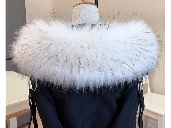 Tngan Women (60cm/ 23.6") Faux Fur Collar Jacket