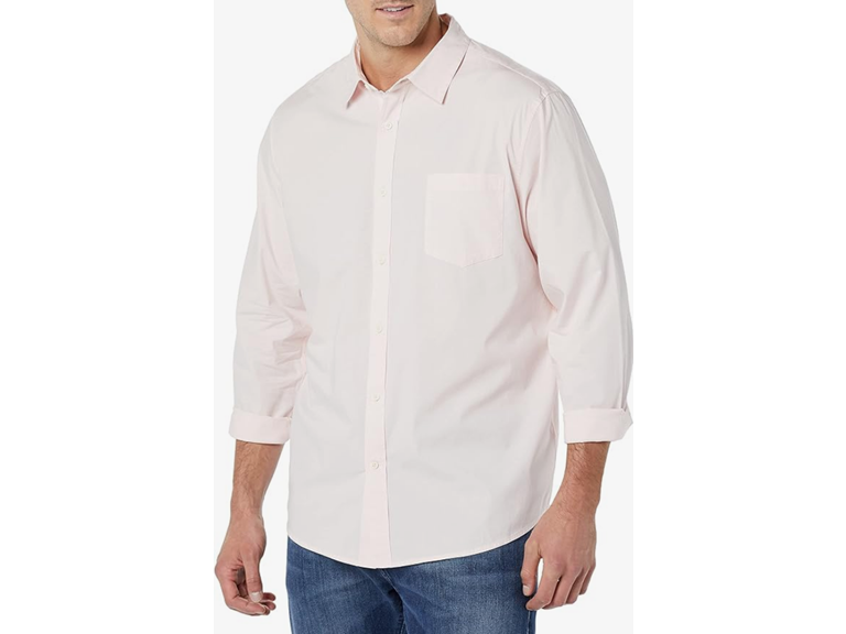 AE Mens LS RegularFit Stretch Poplin Shirt - Gallery 10